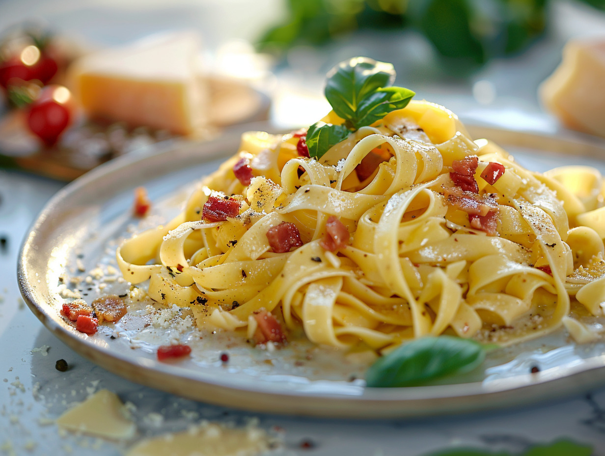 tagliatelles carbonara